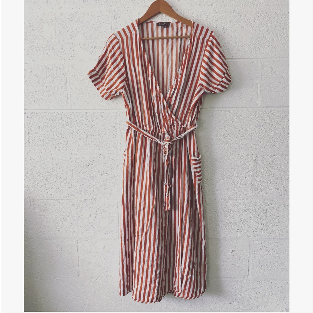 J Gee striped midi sz: XL